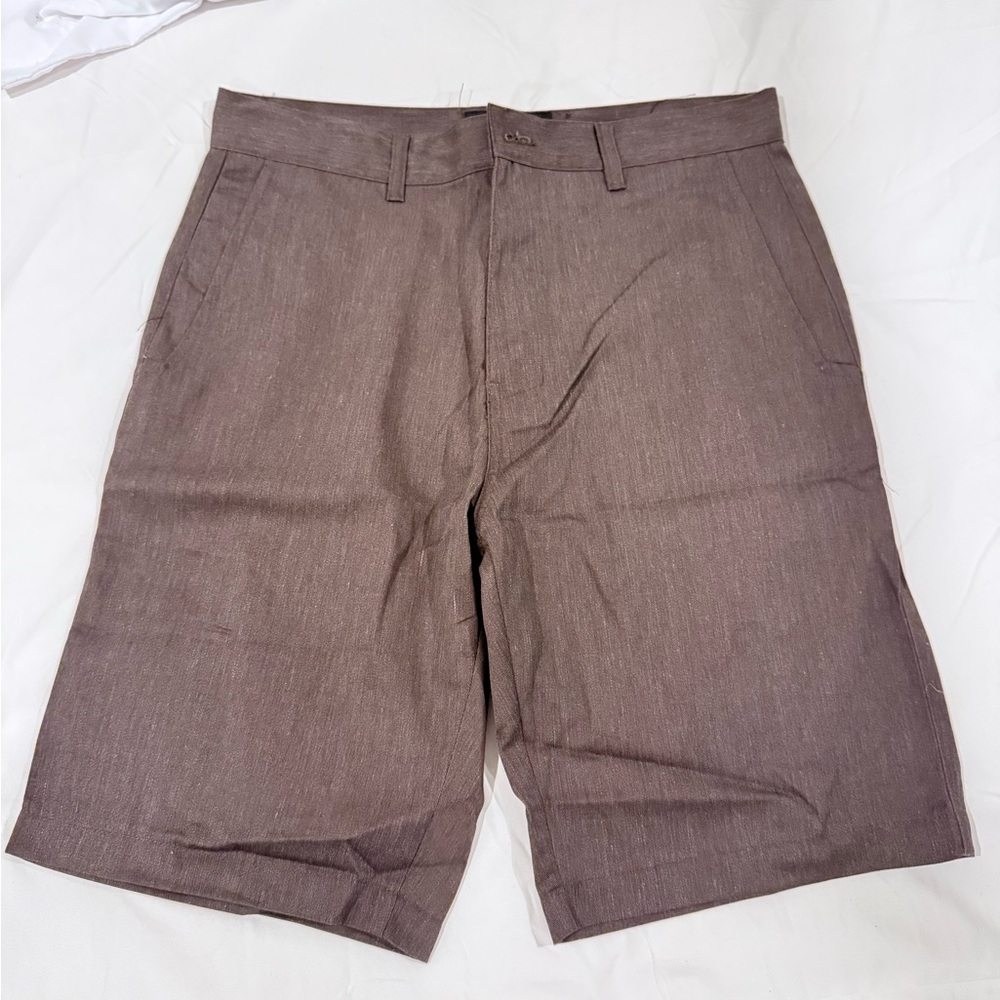 Classic Tan Men's Flat Front Shorts